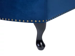Chaiselongue NIMES Samtstoff blau rechts CH