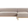 Left Corner Sofa Light Brown SOSJO