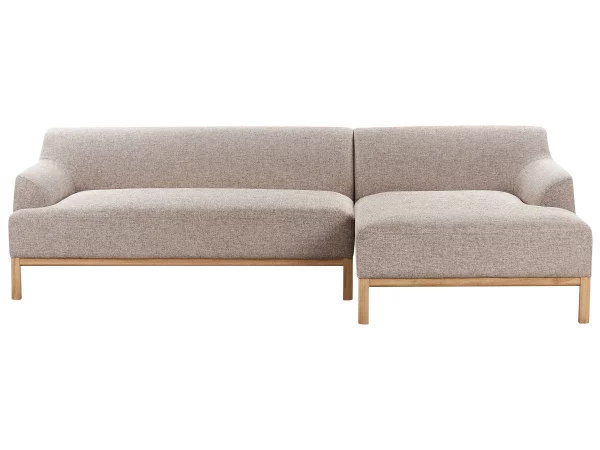 Left Corner Sofa Light Brown SOSJO