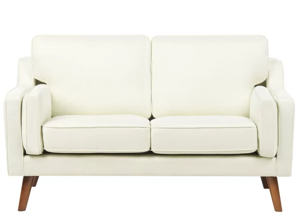 Sofa LOKKA, 2 sitzer off-white fabric DEF