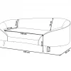 Velvet Sofa SAVAR Beige DEF