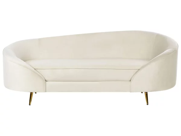Velvet Sofa SAVAR Beige DEF