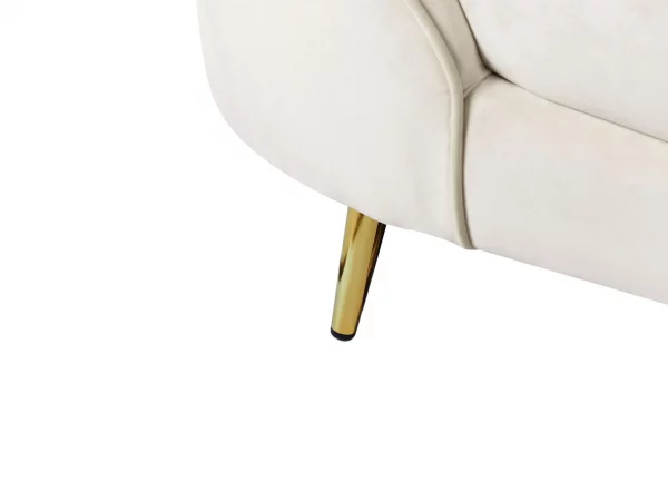 Velvet Sofa SAVAR Beige DEF