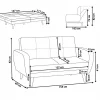 2 Seater, FLORLI, White Boucle, DEF
