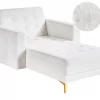 Chaise ABERDEEN, white boucle DEF