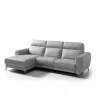 Chaise longue relax elétrica SALMA esquerda 4 lugares cinza