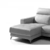 Chaise longue relax elétrica SALMA esquerda 4 lugares cinza
