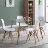 Pack Sofá Chaise Longue + Mesa de Cristal Temperado + 6 Cadeiras
