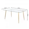 Pack Sofá Chaise Longue + Mesa de Cristal Temperado + 6 Cadeiras