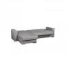 Chaise longue com cama 4 lugares reversível LAILA cor cinza