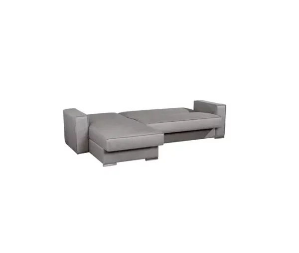 Chaise longue com cama 4 lugares reversível LAILA cor cinza
