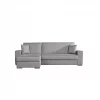 Chaise longue com cama 4 lugares reversível LAILA cor cinza