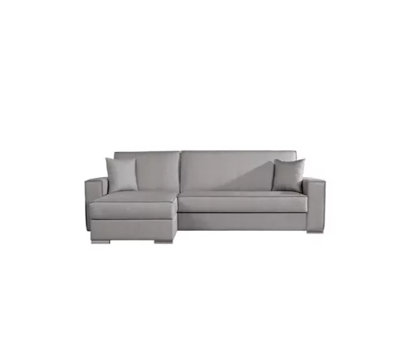 Chaise longue com cama 4 lugares reversível LAILA cor cinza
