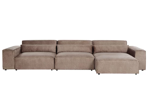 3 Seater L HELLNAR, Brown,DEF