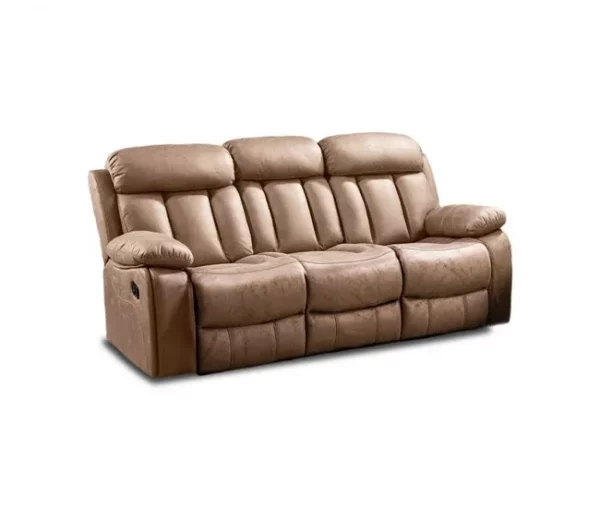 Sofá Kendal de 3 lugares para relaxar, duehome, Beige (ancho),
