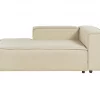 Chaise-longue em linho creme à direita APRICA