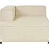 Chaise-longue em linho creme à direita APRICA