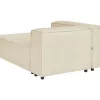 Chaise-longue em linho creme à direita APRICA