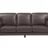 Sofa LOKKA, 3 sitzer braun Lederoptik CH