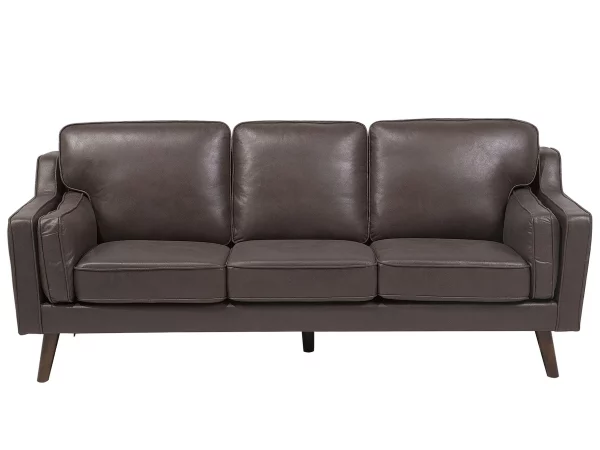 Sofa LOKKA, 3 sitzer braun Lederoptik CH