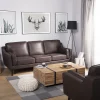 Sofa LOKKA, 3 sitzer braun Lederoptik CH