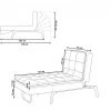 Chaiselongue LOIRET rosa verstellbar CH