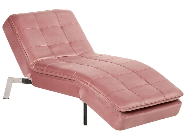 Chaiselongue LOIRET rosa verstellbar CH