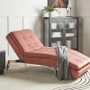 Chaiselongue LOIRET rosa verstellbar CH