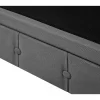 Conjunto de sofás com 4 lugares em tecido cinzento claro CHESTERFIELD BIG