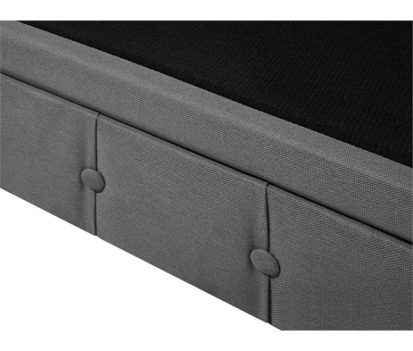 Conjunto de sofás com 4 lugares em tecido cinzento claro CHESTERFIELD BIG