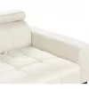 Sofá de 3 lugares em tecido branco-creme VEGAMO