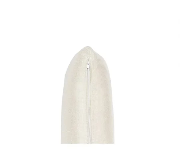 Sofá de 3 lugares em tecido branco-creme VEGAMO