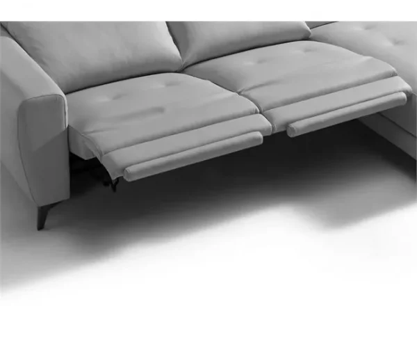 Chaise longue relax elétrica SALMA dereita 4 lugares cinza