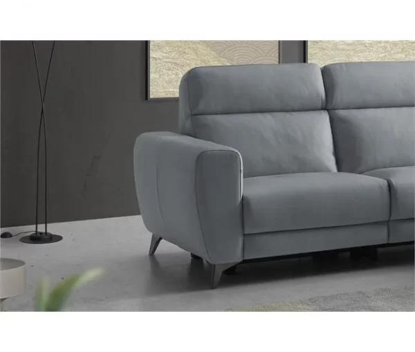 Chaise longue relax elétrica SALMA dereita 4 lugares cinza