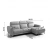 Chaise longue relax elétrica SALMA dereita 4 lugares cinza