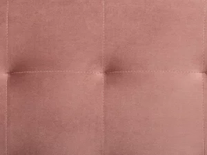 Schlafsofa ABERDEEN Samt Rosa Otto+Mittel L/R CH.