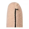 Chaise-longue em tecido bouclé castanho claro à esquerda ARTHEZE