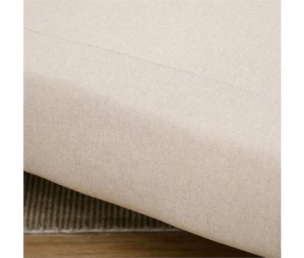 HOMCOM Sofá-cama estofado individual com almofada acolchoada e encosto ajustável em 3 posições Pernas dobráveis ​​ocultas 95x95x80 cm bege
