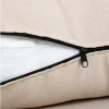 HOMCOM Sofá-cama estofado individual com almofada acolchoada e encosto ajustável em 3 posições Pernas dobráveis ​​ocultas 95x95x80 cm bege
