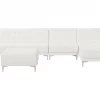 Schlafsofa ABERDEEN Kunstl. weiss Otto+Mittel L/R CH