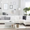 Schlafsofa ABERDEEN Kunstl. weiss Otto+Mittel L/R CH