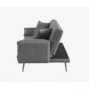 Sofá cama 3 lugares EIDEN cor cinza