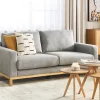 2 Seater Fabric Sofa Grey SIGGARD,DEF
