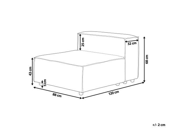 Middle Seat ARDAL, beige