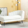 Right Hand Boucle Chaise Lounge ALLIER Cream DEF