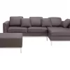 Sofa Ecksofa L OSLO BRAUN - CH