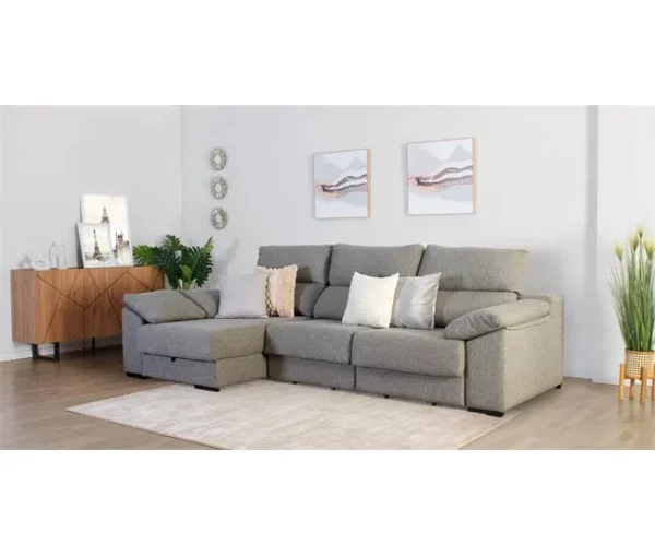 Chaise longue KLEE esquerda 4 lugares vison