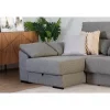 Chaise longue KLEE esquerda 4 lugares vison