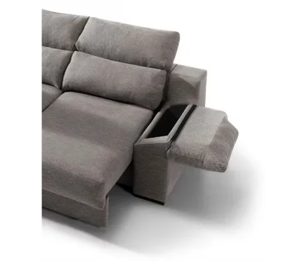 Chaise longue KLEE esquerda 4 lugares vison