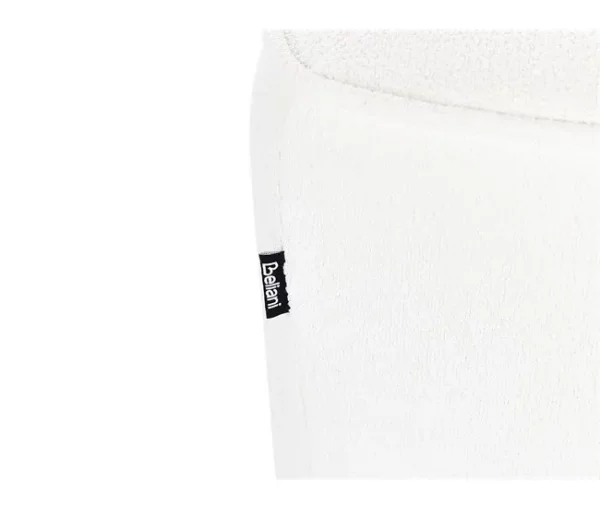 Sofá de 2 lugares em tecido bouclé branco HOBRO
